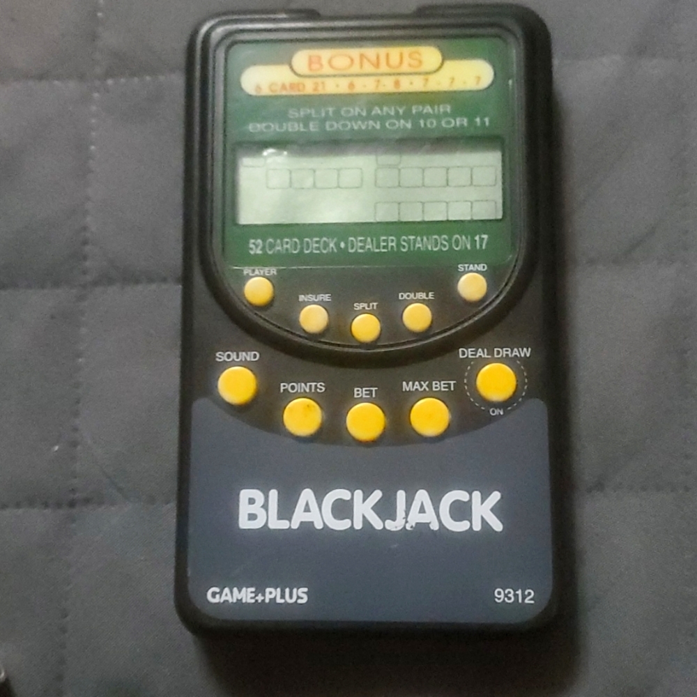 Blackjack Game+plus Electronic Handheld Blackjack Game 9312